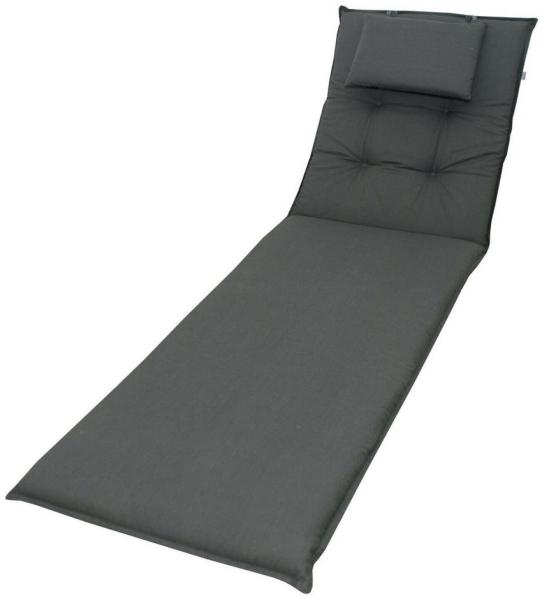 doppler® Liegenauflage 940 200x60x8 cm Auflage für Liege Kissen Polster Einlage, für Gartenliegen UV-beständig mit abnehmbaren Kopfkissen
