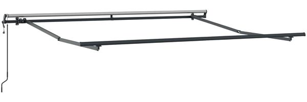 vidaXL Ausziehbare Markise Rot 300 x 250 cm Stoff und Aluminium 3330147 Bild 5