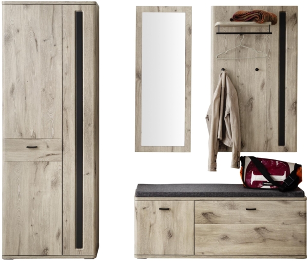 Garderobenset COLORADO (BHT 211x197x38 cm)