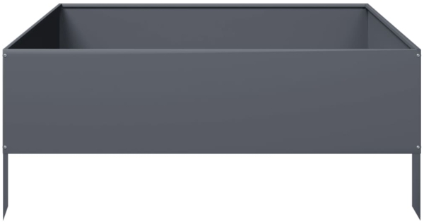 vidaXL Hochbeet Anthrazit 100x100x25 cm Stahl 851033 Bild 3