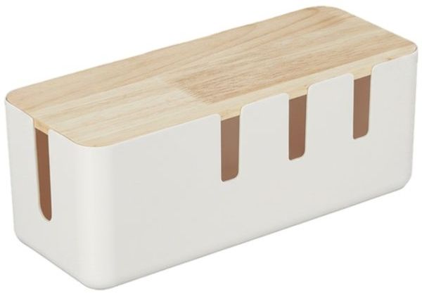 Relaxdays Kabelbox mit Holzdeckel Bild 11