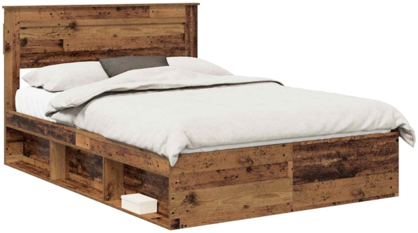 vidaXL Bettrahmen Altholz 140 x 200 cm Massives Kiefernholz 3409765