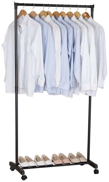 HTI-Living Garderobenständer Garderobe mit 4 Rollen Lena, (Stück, 1 St, 1 Kleiderständer, ohne Dekoration), Kleiderständer Schuhablage