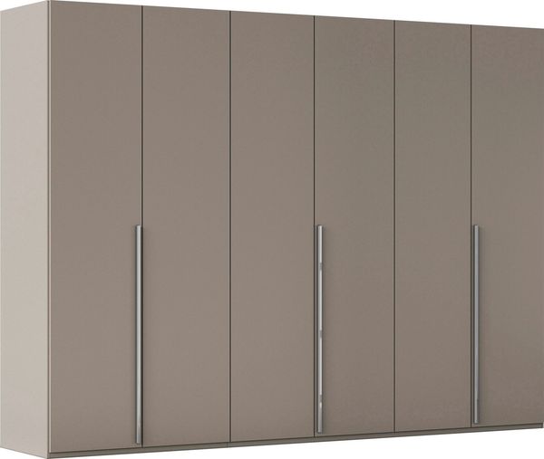 rauch Drehtürenschrank Kleiderschrank Schrank Garderobe Wäscheschrank BESTSELLER MONTCLAR (3 Ausstattungen BASIC/CLASSIC/PREMIUM (SOFT-CLOSE), Breiten 201-400 cm) Front in Glas/Hochglanz/Dekor/Grauspiegel in 5 Breiten MADE IN GERMANY