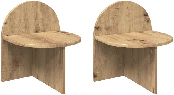 vidaXL Nachttisch 2 pcs Artisan-Eiche 40 x 35,5 x 45,5 cm 8001148 Bild 2