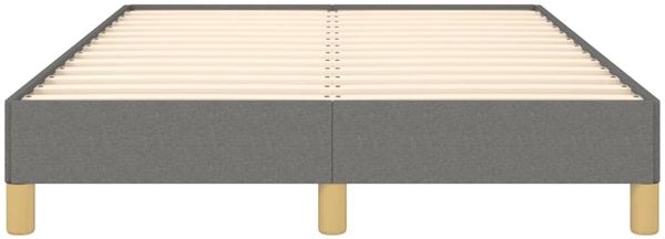 vidaXL Polsterbett, Stoff, 25,0 cm, Grau, 120x190 cm, mit Lattenrost, Natur Bild 5