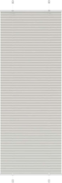 vidaXL Plissee Hellgrau 80x200 cm Stoffbreite 79,4 cm Polyester 4015360