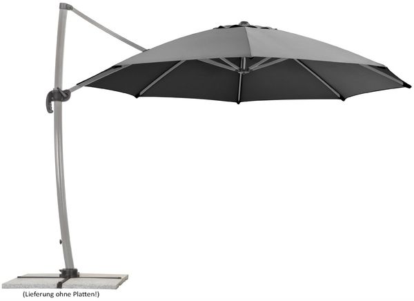 Schneider Schirme 'Rhodos Rondo' Sonnenschirm, Anthrazit, Ø ca. 350 cm