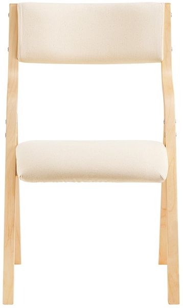 SoBuy FST40-W Klappstuhl, Stoff, Lackiert, Weiß, 42 x 80 x 48 cm