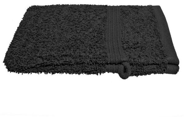 Julie Julsen Handtücher 1-Handtücher-Schwarz-Waschhandschuh 15 x 21 cm, Baumwolle (1-St)