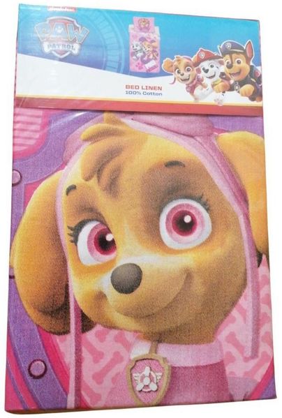 PAW PATROL Babybettwäsche PAW Patrol Baby-Bettwäsche "Call the PAW Patrol" in Rosa, Baumwolle