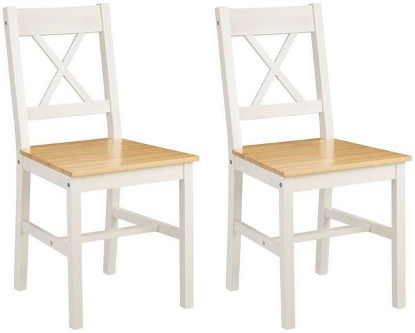 OTTO home Esszimmerstuhl Willow (Set, 2 St), aus massivem Kiefernholz, lackiert, pflegeleicht, bis 130 kg belastbar