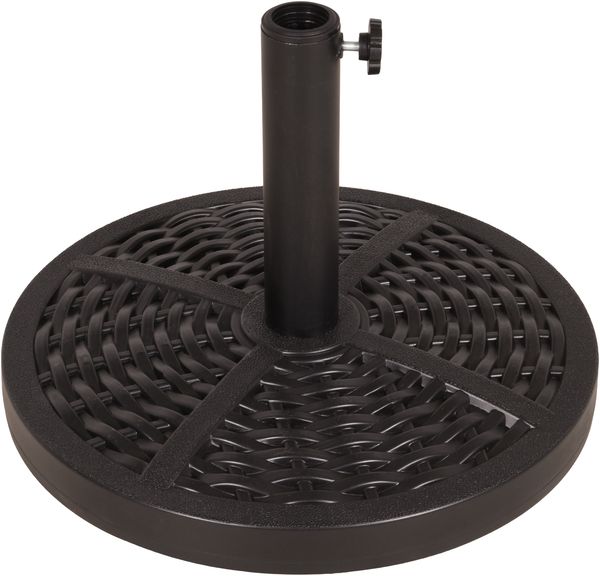 Sonnenschirmständer FOLR 15kg - Kunststoff Schwarz 32,2x45,5x45,5cm | Sonnenschirmhalter Ständer für Sonnenschirme