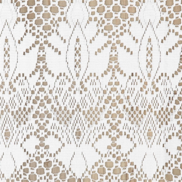 Bistrogardine Jacquard in weiß 160x60 cm (BxL) mit Stangendurchzug Design Alba Bild 7