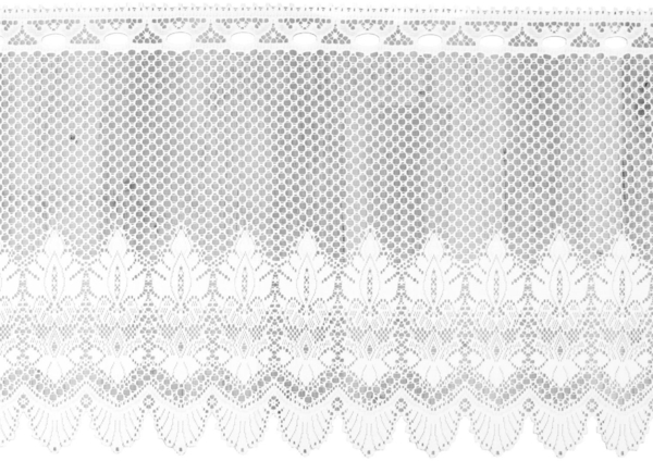 Bistrogardine Jacquard in weiß 160x60 cm (BxL) mit Stangendurchzug Design Alba Bild 1