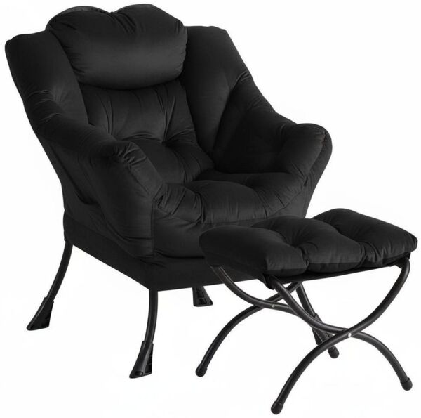 GarveeMore Ohrensessel Relaxsessel mit Hocker Ohrensessel Polstersessel Faulsesse