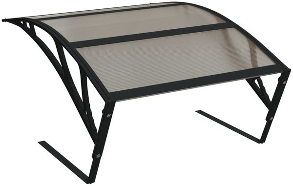 vidaXL Mähroboter Garage, Kunststoff / Metall, 80 x 101 x 46 cm, Schwarz / Grau Bild 6