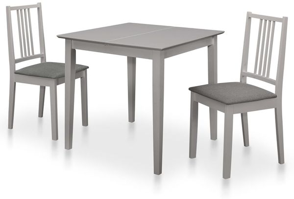 vidaXL 3-tlg. Essgruppe MDF Grau 276397