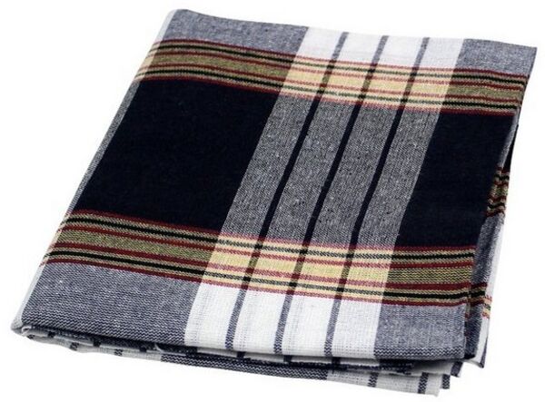 my Hamam Hamamtücher Hamamtuch ohne Fransen schwarz kariert »Classic Pestemal«, Baumwolle und Polyester (1-St), Sauna Handtuch saugstark, pflegeleicht, kompakt