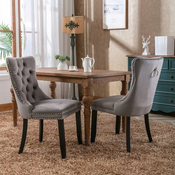 ANYSUN Esszimmerstuhl Esszimmerstühle 2er-Set,mit Massivholzbeinen (Küchenstuhl Wohnzimmerstuhl), für Esszimmer,Wohnzimmer oder als Akzentstuhl in anderen Bereichen
