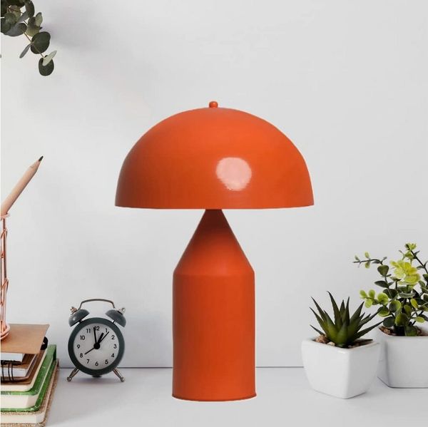 Bamyum Tischleuchte Nachttischlampe mit Kabel Lipeo Metall Pilz Lampe, ohne Leuchtmittel