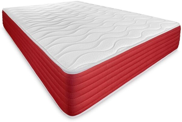 DUÉRMETE ONLINE Viskoelastische Lite Matratze, wendbar, fest und bequem, für Winter/Sommer, Weiß, Höhe 30 cm, 105 x 200 cm
