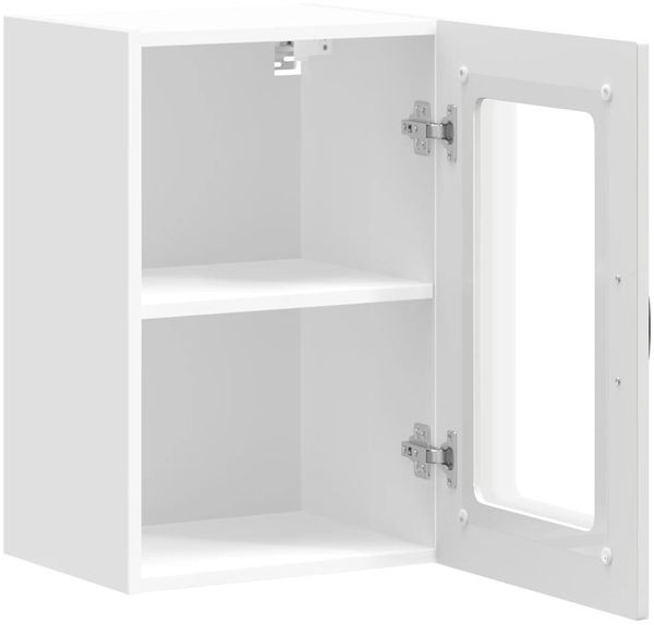 vidaXL Küchen-Hängeschrank mit Glastür Kalmar Weiß Holzwerkstoff 853527 Bild 7