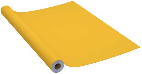 vidaXL Selbstklebende Möbelfolie Hochglanz-Golden 500x90 cm PVC 326149 Bild 2