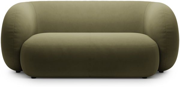 Micadoni Sofa Kate 2-Sitzer Samt Grün
