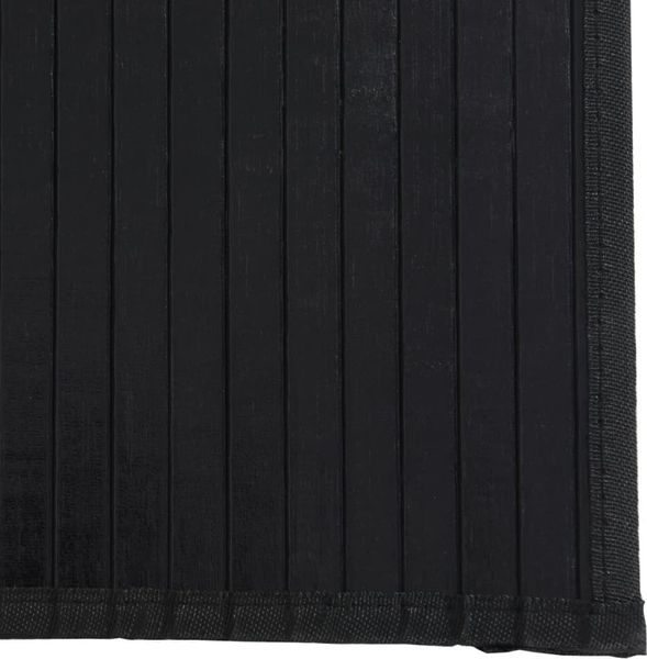 vidaXL Teppich Rechteckig Schwarz 60x1000 cm Bambus 376858 Bild 6