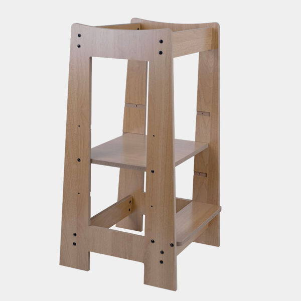 Lernturm, Holz, Kippschutz, höhenverstellbar, H 80 cm