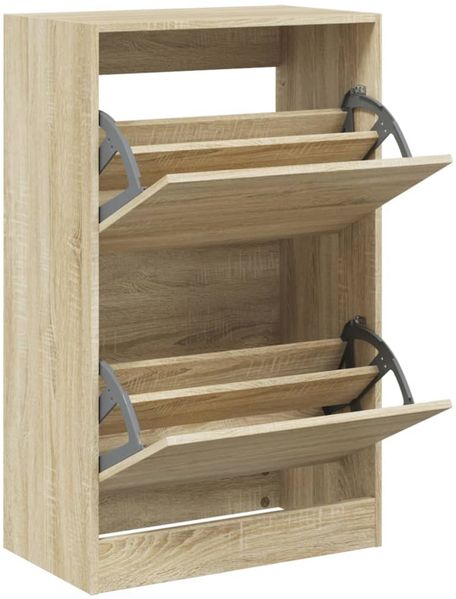 vidaXL Schuhschrank Sonoma-Eiche 60x34x96,5 cm Holzwerkstoff 839947 Bild 2