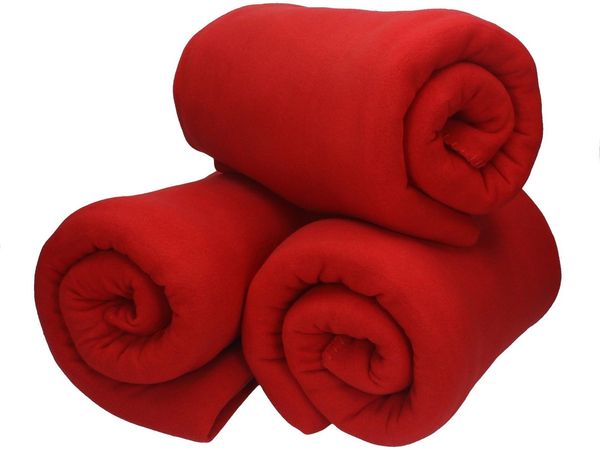 Wohndecke 3 Stück Fleecedecke Kuscheldecke Sofadecke Größe 130x170 cm, Betz, Qualität 180 g/m²