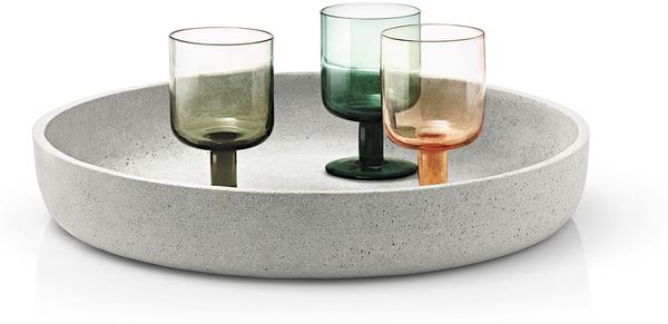 blomus Schale MOON DH 41x8 cm grau