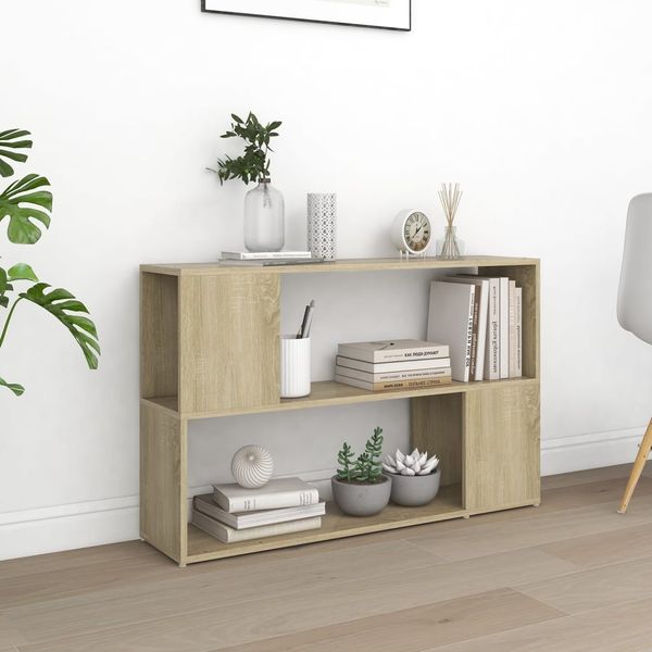 vidaXL Bücherregal Sonoma-Eiche 100x24x63 cm Holzwerkstoff 809173