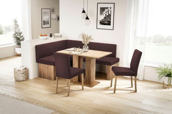 massivline&more Eckbank Anna 2, Breite 169 cm
