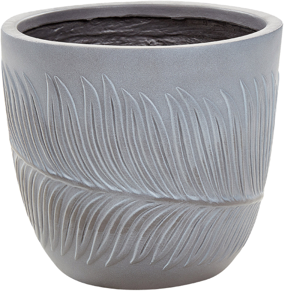 Blumentopf grau rund 28 x 28 x 16 cm FTERO