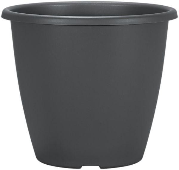 Geli Pflanztopf Blumentopf Nevada 27 anthrazit Rund Kunststoff m. Bodenlöcher