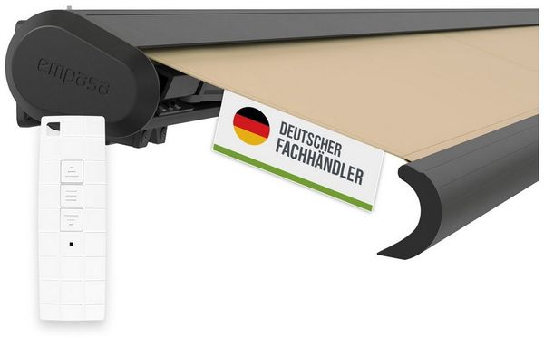empasa Kassettenmarkise "PROFI" Markise Vollkassettenmarkise elektrisch