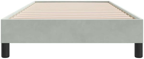 vidaXL Bettgestell ohne Matratze Hellgrau 100x210 cm Samt 4101343 Bild 5