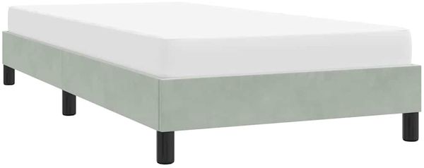 vidaXL Bettgestell ohne Matratze Hellgrau 100x210 cm Samt 4101343 Bild 4