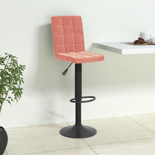 vidaXL Barhocker Rosa Samt [335757]