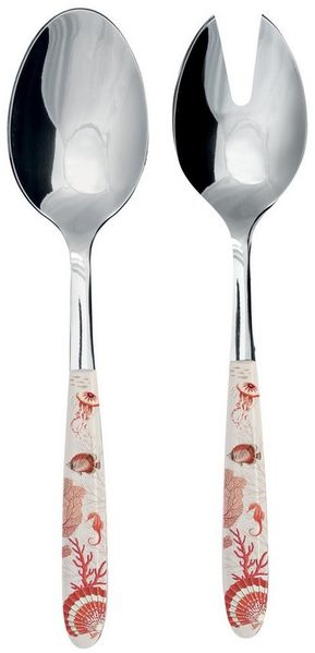 EasyLife Besteck-Set Reef, Stahl, Spülmaschinengeeignet, Mehrfarbig, Korallen, H: cm