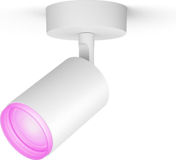 Philips Hue White & Color Ambiance Fugato 1er Spot, weiß 1x350lm, dimmbar, 16 Mio. Farben, steuerbar via App, kompatibel mit Amazon Alexa (Echo, Echo Dot), neue Generation