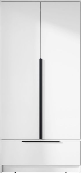 Kleiderschrank Stelifo 2D (Farbe: Weiß)
