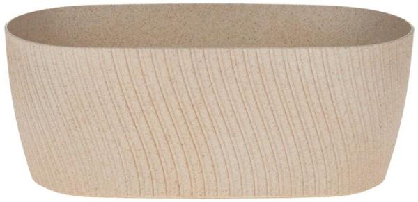 matches21 HOME & HOBBY Blumentopf Moderner Blumentopf gerillt ovaler Übertopf in weiß 27 cm (1 St)