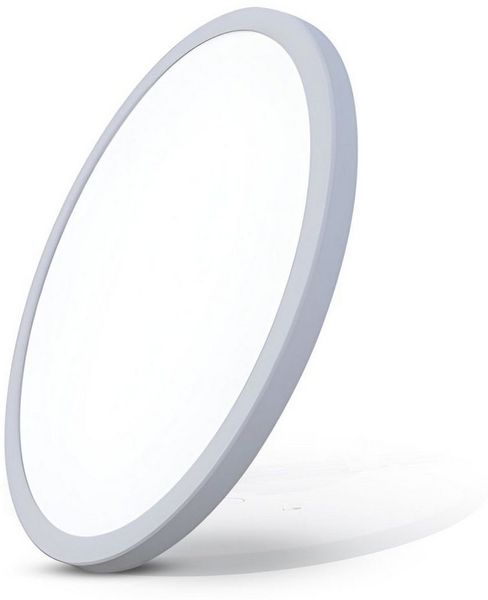 ENOVALITE LED Einbauleuchte LED CCT Panel, Ein-/Aufbau, 18W, 1880 lm, ø225x17mm, LED fest integriert, warmweiß, CCT, neutralweiß, kaltweiß, Lochdurchm. variabel, Lichtfarbe einstellbar