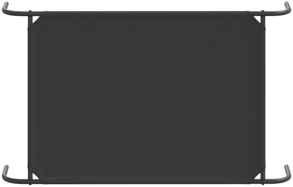 vidaXL Hundebett Erhöht Schwarz 110x65x20 cm Oxford-Gewebe und Stahl 42000839 Bild 5