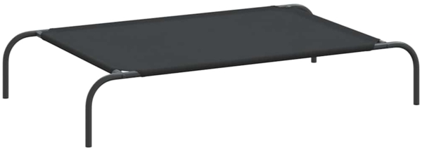 vidaXL Hundebett Erhöht Schwarz 110x65x20 cm Oxford-Gewebe und Stahl 42000839 Bild 1