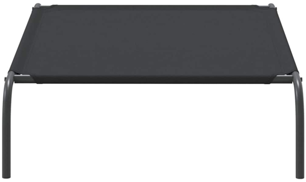vidaXL Hundebett Erhöht Schwarz 110x65x20 cm Oxford-Gewebe und Stahl 42000839 Bild 4